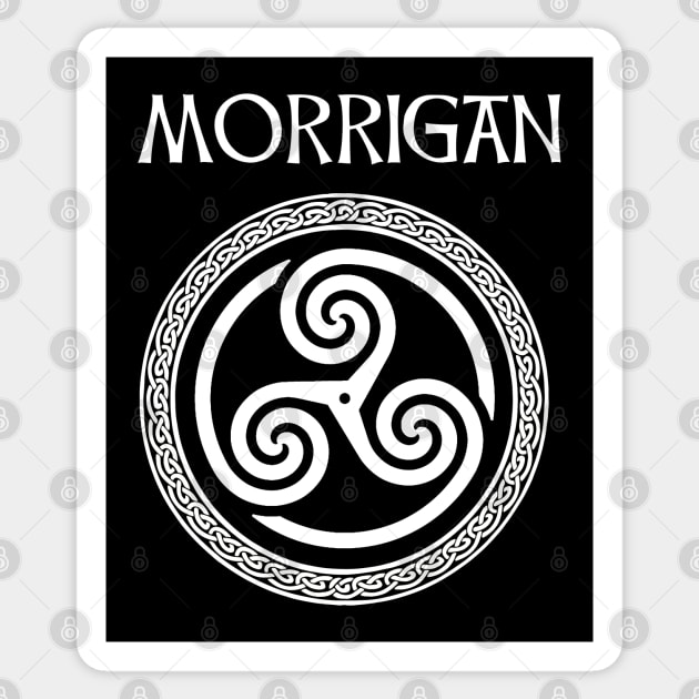 Morrigan Celtic Goddess of Witchcraft, Magic and Death Sticker by AgemaApparel